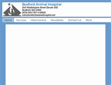 Tablet Screenshot of boxfordanimalhospital.com